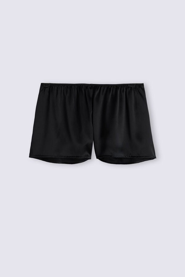 Short Intimissimi Smooth Silk-Satin Mujer Negras | DTOAL9716