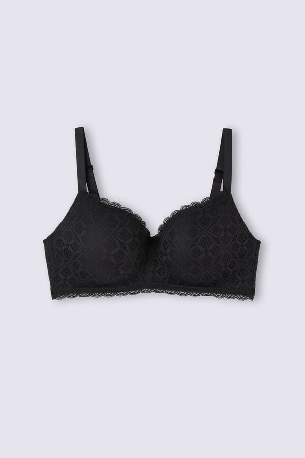 Sujetador Intimissimi Adele Triangle Lace Mujer Negras | OZAGE1398