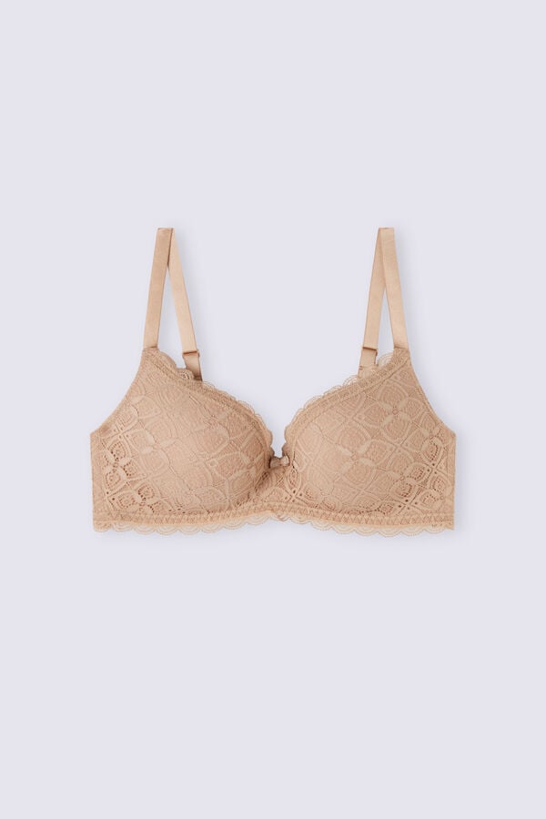 Sujetador Intimissimi Adele Triangle Lace Mujer Naranjas Beige | WLKYB3126