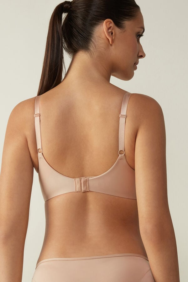 Sujetador Intimissimi Adele Wireless Boost Triangle Ultralight Microfiber Mujer Naranjas Beige | QMBOP9140