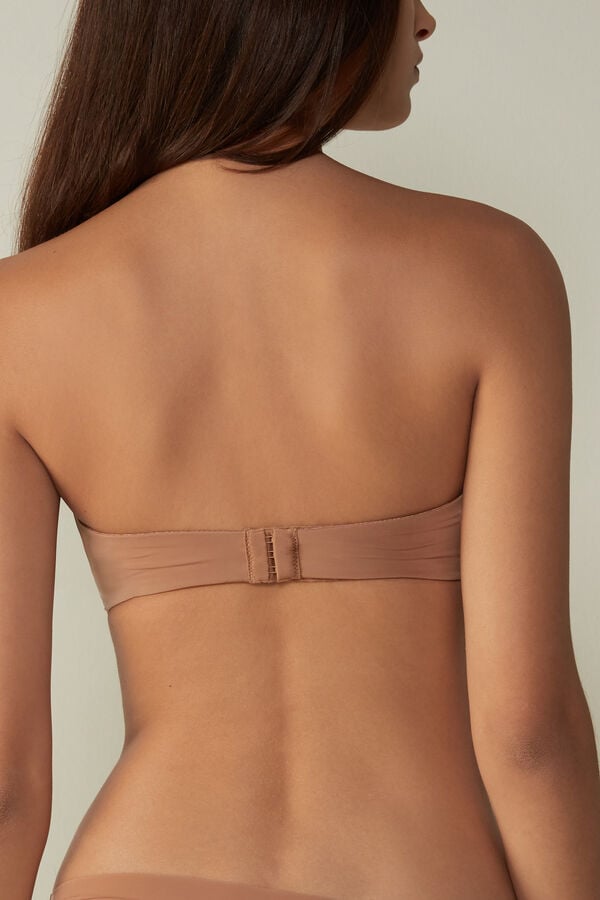 Sujetador Intimissimi Anna Bandeau Ultralight Microfiber Mujer Beige | NDRXQ8920