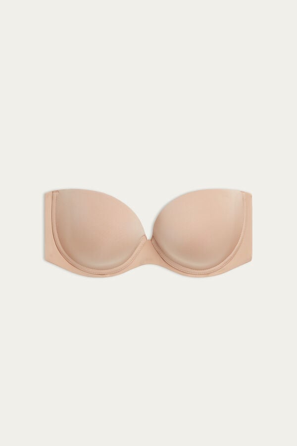 Sujetador Intimissimi Anna Bandeau Ultralight Microfiber Mujer Naranjas Beige | SLMJW2903