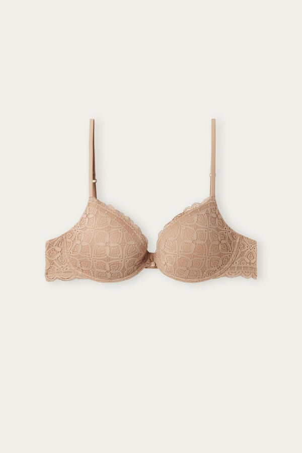 Sujetador Intimissimi Bellissima Push-Up Lace Mujer Naranjas Beige | BKIWX8504