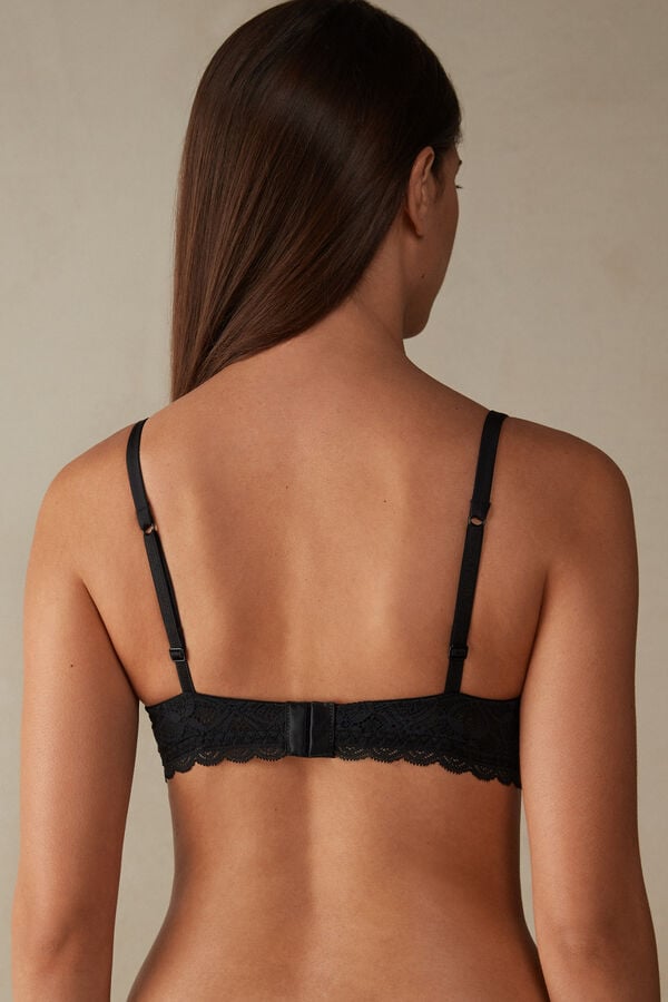 Sujetador Intimissimi Claudia Balconette Lace Mujer Negras | YZKHV1046