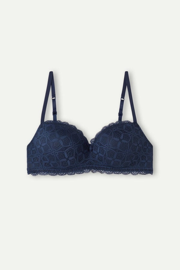 Sujetador Intimissimi Claudia Balconette Lace Mujer Azules | SERBF6841