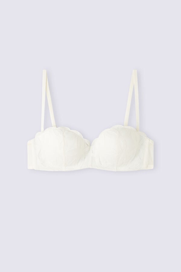 Sujetador Intimissimi Crafted Elegance Gioia Bandeau Mujer Blancas | TPWCH1238