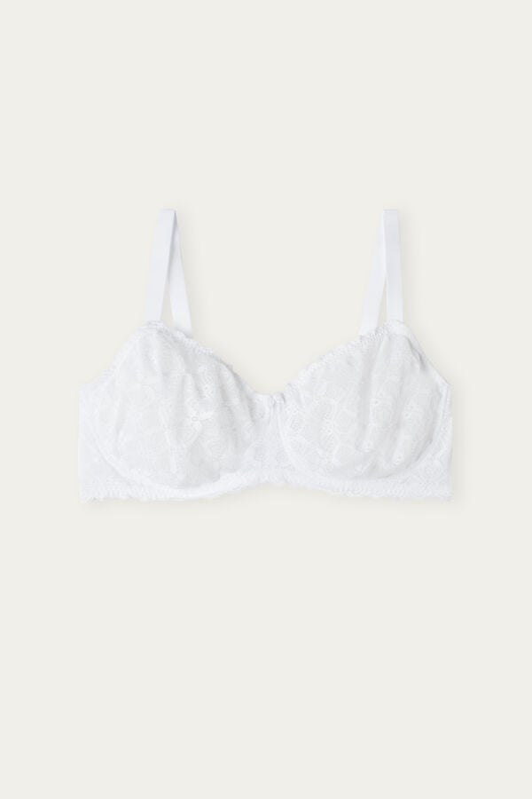 Sujetador Intimissimi Daniela Balconette Lace Mujer Blancas | LSJTO1426