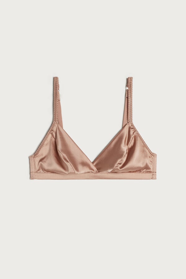 Sujetador Intimissimi Emma Refined Everydaylette Triangle Silk Mujer Rosas | XTZCJ0751