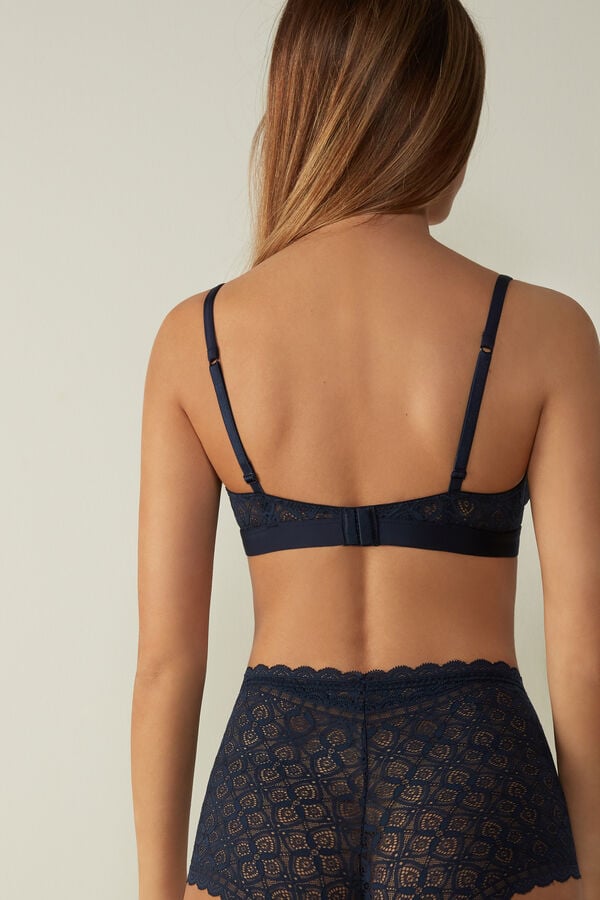 Sujetador Intimissimi Emma Triangle Lace Mujer Azules | AMVHK0957