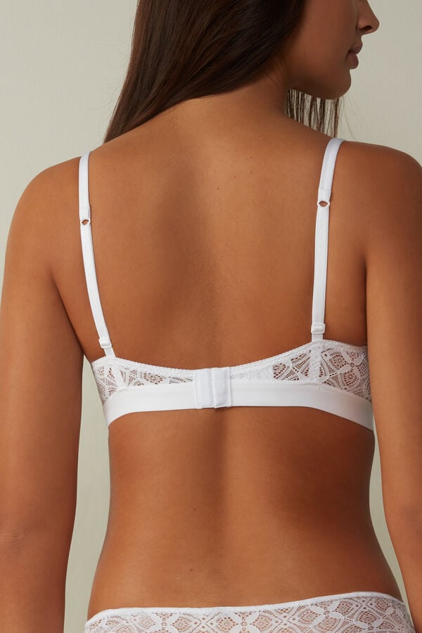 Sujetador Intimissimi Emma Triangle Lace Mujer Blancas | YTDWU3257