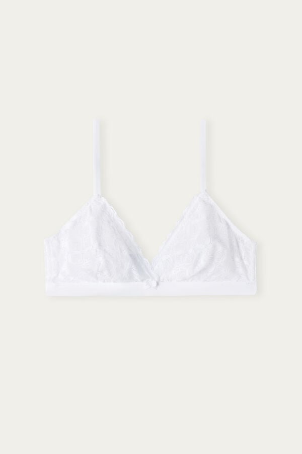 Sujetador Intimissimi Emma Triangle Lace Mujer Blancas | YTDWU3257