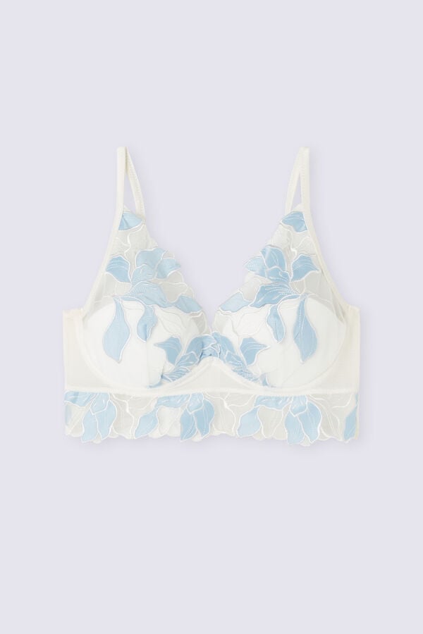 Sujetador Intimissimi Eternal Flowers Eleonora Balconette Mujer Azules | WEQBS0864