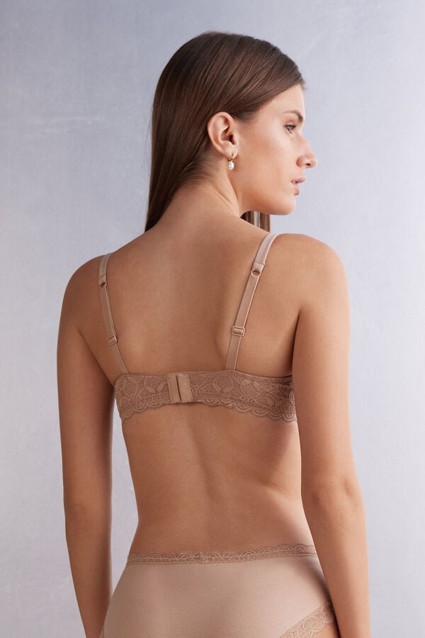 Sujetador Intimissimi Francesca Balconette Lace Mujer Naranjas Beige | AYKHP1870