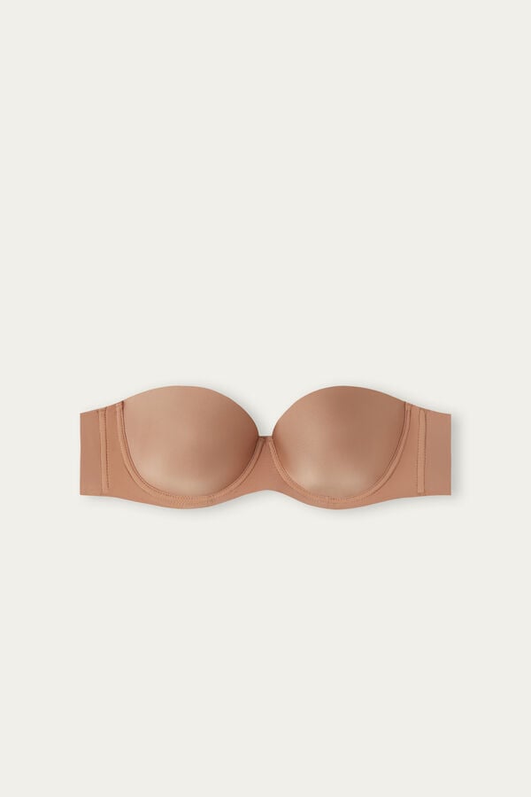 Sujetador Intimissimi Giada Microfiber Bandeau Mujer Beige | GTHBS2867