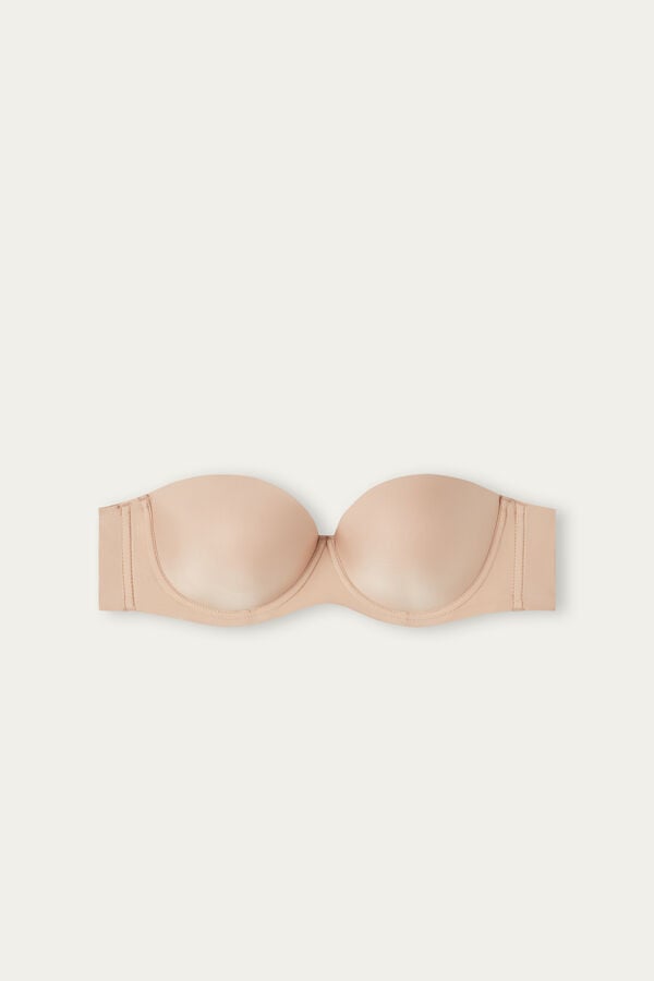 Sujetador Intimissimi Giada Microfiber Bandeau Mujer Naranjas Beige | ZQXMU3749