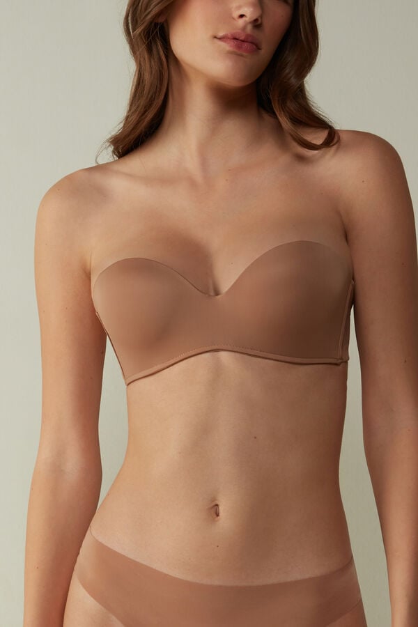 Sujetador Intimissimi Gioia Bandeau Mujer Beige | YJLRX8312