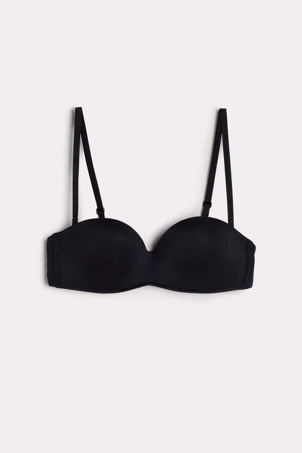 Sujetador Intimissimi Gioia Bandeau Mujer Negras | OFTDW9638