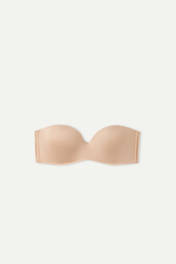 Sujetador Intimissimi Gioia Bandeau Ultralight Microfiber Mujer Naranjas Beige | XJQUT9681