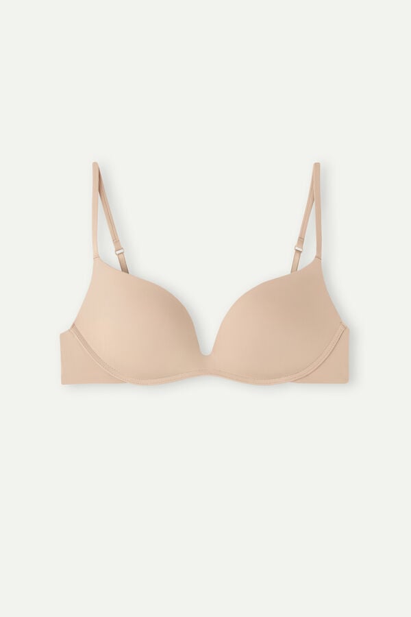 Sujetador Intimissimi Gioia Push-Up Ultralight Microfiber Mujer Naranjas Beige | JRKMI2739