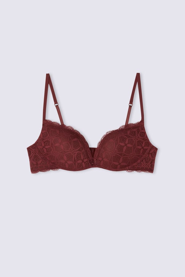 Sujetador Intimissimi Gioia Super Push-Up Lace Mujer Rojas | KUAQN2168