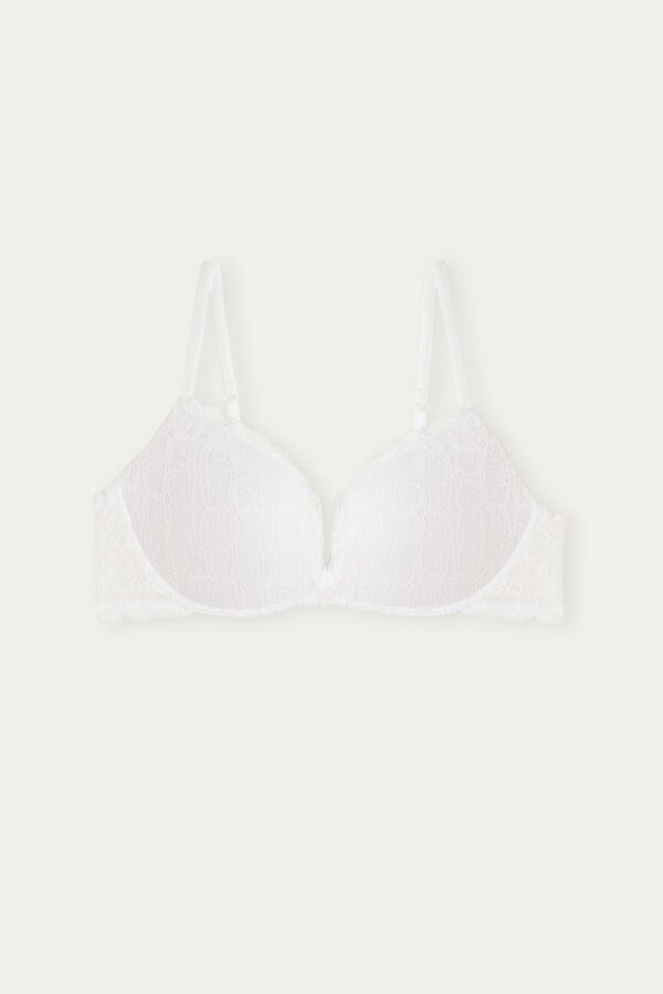 Sujetador Intimissimi Gioia Super Push-Up Lace Mujer Blancas | TIKWQ2350