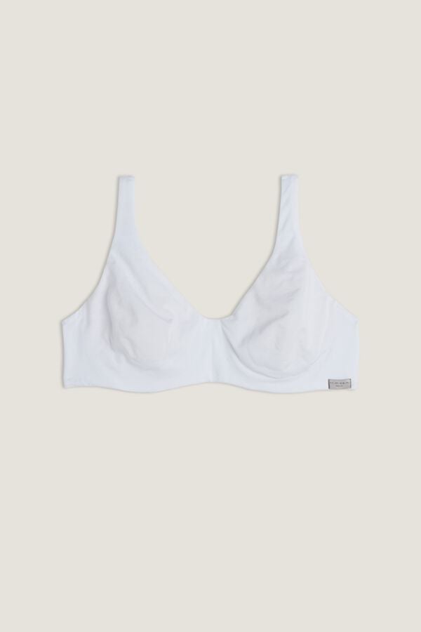 Sujetador Intimissimi Greta Balconette Cotton Mujer Blancas | RJNGU0596