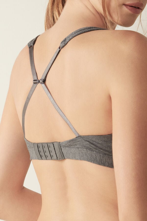 Sujetador Intimissimi Lara Cotton Triangle Mujer Gris | PESKL6423