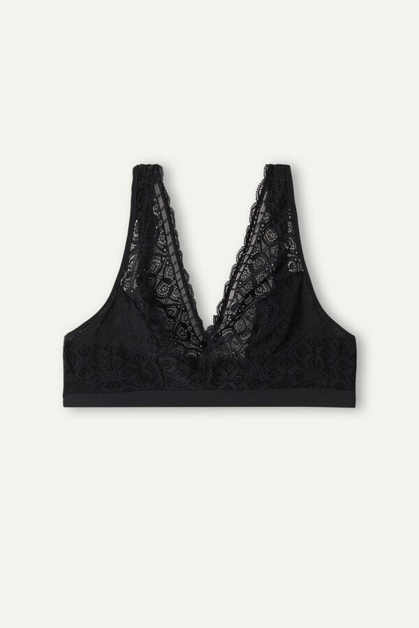 Sujetador Intimissimi Lara Triangle Lace Mujer Negras | IEAUH2486