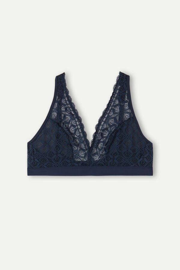 Sujetador Intimissimi Lara Triangle Lace Mujer Azules | JVUWS2897