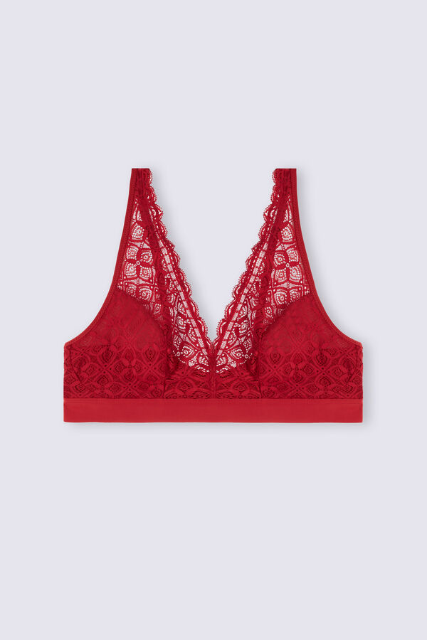 Sujetador Intimissimi Lara Triangle Lace Mujer Rojas | NDSFA4369