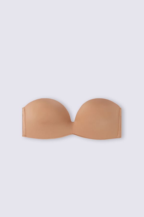 Sujetador Intimissimi Laura Bandeau Ultralight Microfiber Mujer Beige | ZFTVR2146