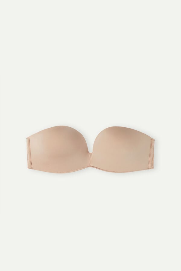 Sujetador Intimissimi Laura Bandeau Ultralight Microfiber Mujer Naranjas Beige | XFERJ7906