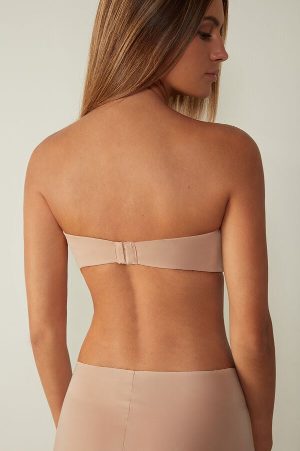 Sujetador Intimissimi Laura Microfiber Bandeau Mujer Naranjas Beige | GPOZA0496