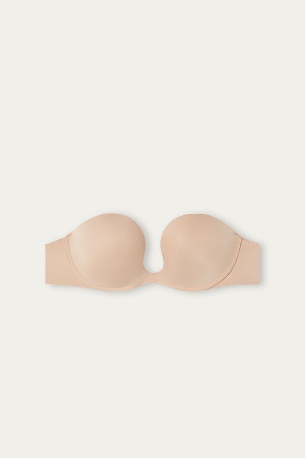 Sujetador Intimissimi Monica Bandeau Ultralight Microfiber Mujer Naranjas Beige | NPKFA0682