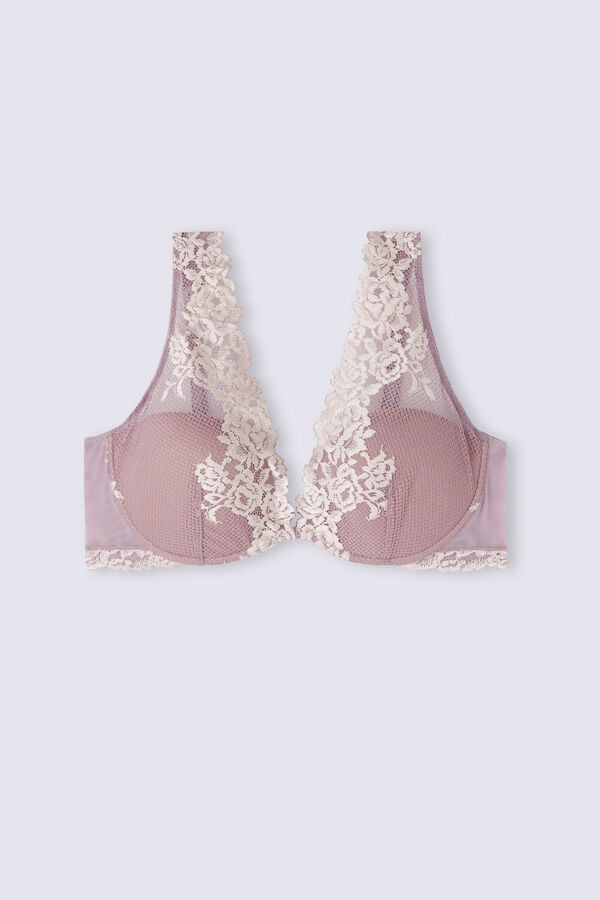 Sujetador Intimissimi Pretty Flowers Elena Balconette Mujer Blancas | VZITM5678