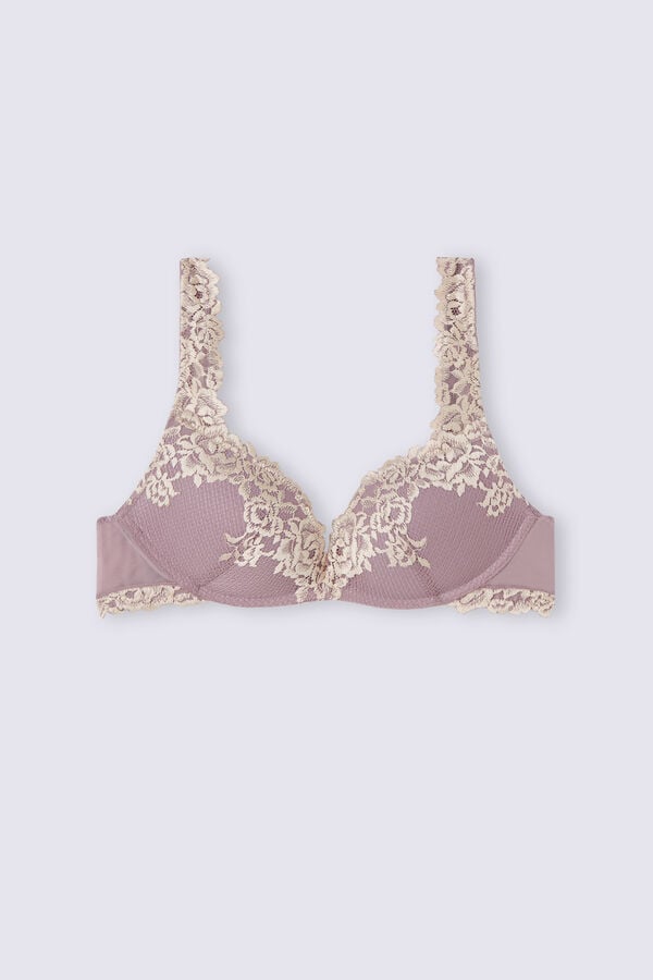 Sujetador Intimissimi Pretty Flowers Gioia Super Push-Up Mujer Blancas | YAJBM3294