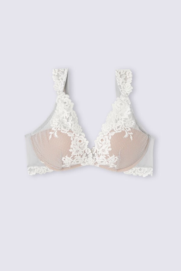 Sujetador Intimissimi Pretty Flowers Giorgia Balconette Mujer Gris | GOYVH0135