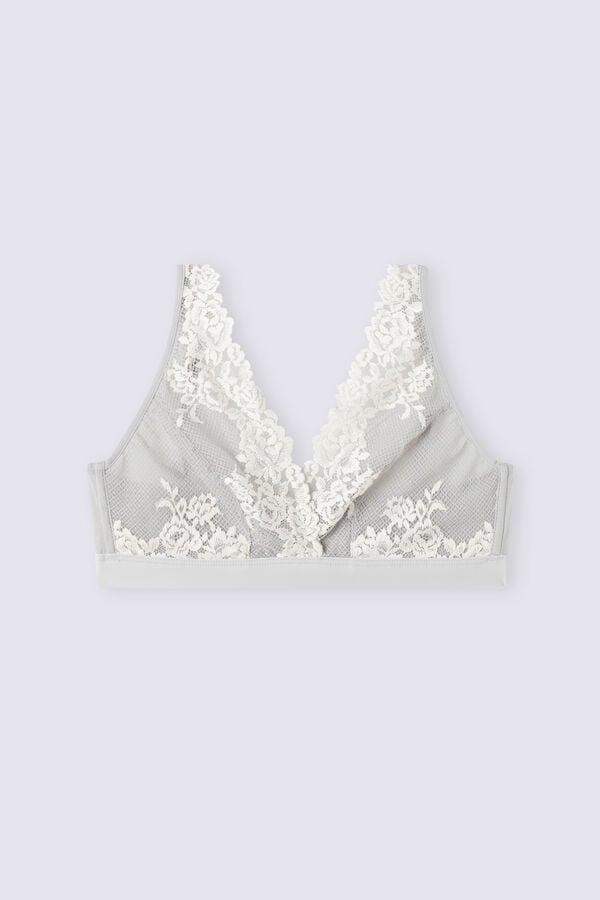 Sujetador Intimissimi Pretty Flowers Lara Triangle Mujer Gris | AJLSM5768