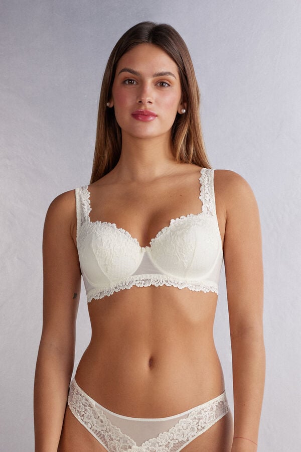 Sujetador Intimissimi Pretty Flowers Sofia Balconette Mujer Blancas | GZASH5287