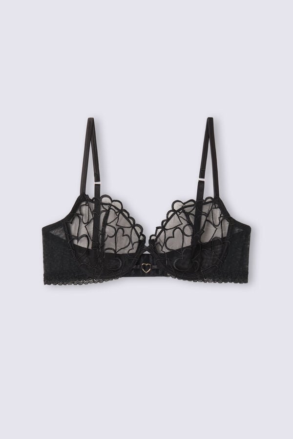 Sujetador Intimissimi Queen Of Hearts Balconette Mujer Negras | NSZUO5892