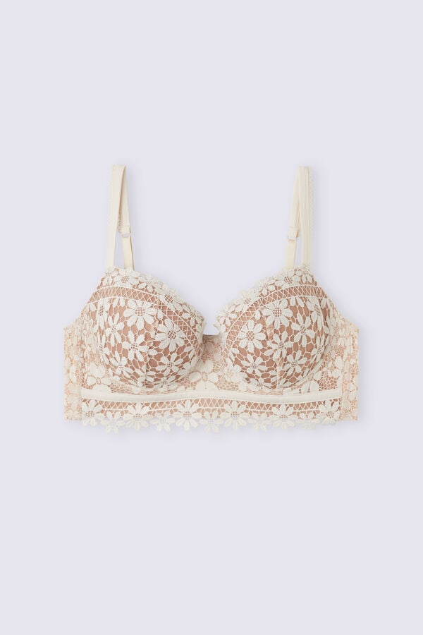 Sujetador Intimissimi Romance Yourself Sofia Balconette Mujer Amarillo Claro Beige | QYKSC4187