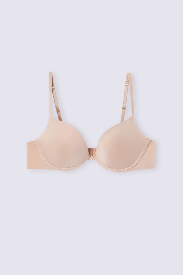 Sujetador Intimissimi Simona Super Push-Up Ultralight Microfiber Mujer Naranjas Beige | FOZVE9467