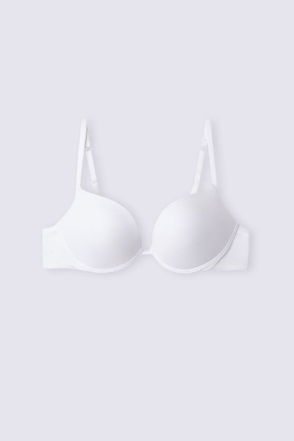 Sujetador Intimissimi Simona Super Push-Up Ultralight Microfiber Mujer Blancas | DKOMU9021