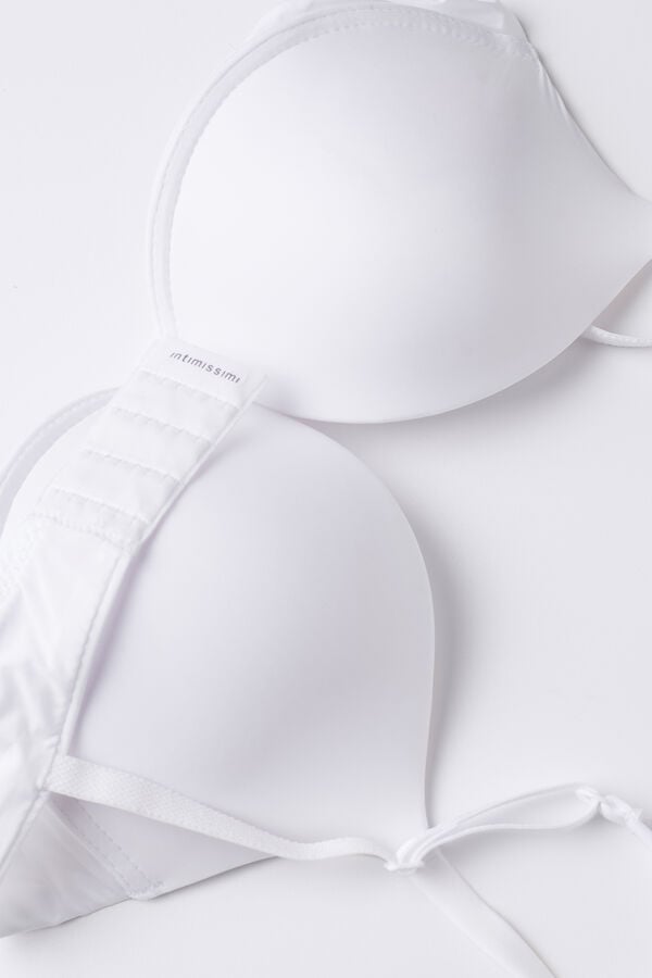 Sujetador Intimissimi Simona Super Push-Up Ultralight Microfiber Mujer Blancas | DKOMU9021