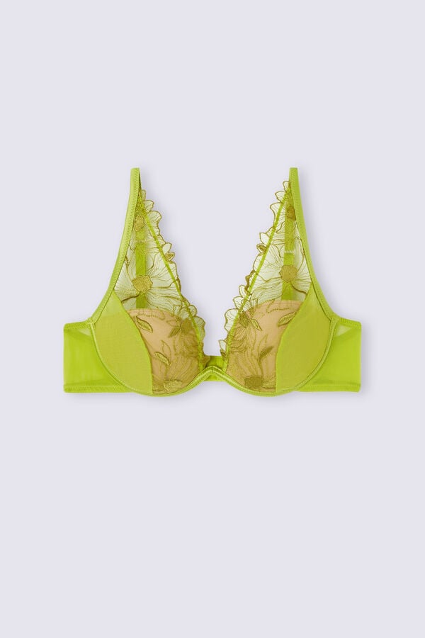 Sujetador Intimissimi Sweet Like Sugar Elena Balconette Mujer Verde | RWYIH3819