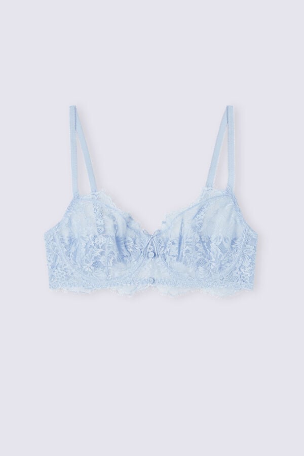 Sujetador Intimissimi The Most Romantic Season Daniela Balconette Mujer Azules | PFNRM9437