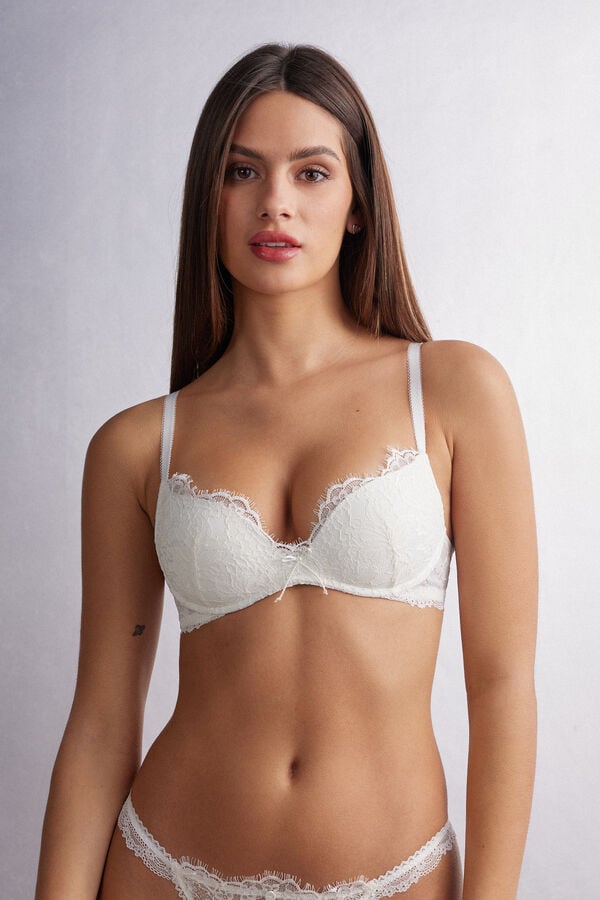 Sujetador Intimissimi The Most Romantic Season Gioia Super Push-Up Mujer Blancas | AHIWR2417