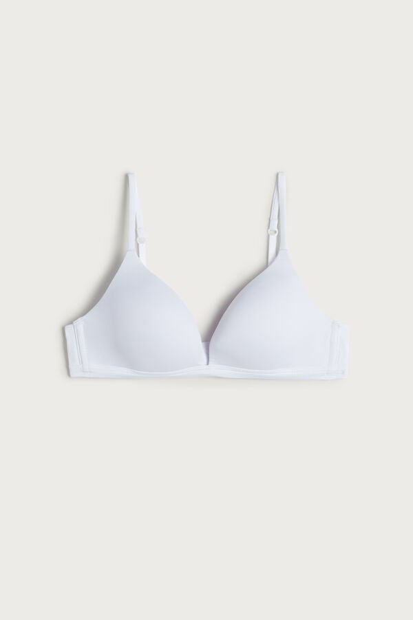 Sujetador Intimissimi Tiziana Microfiber Triangle Mujer Blancas | PUSMG6157