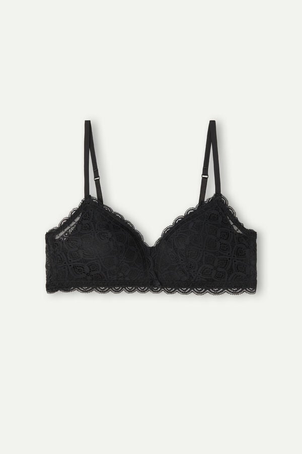 Sujetador Intimissimi Tiziana Triangle Lace Mujer Negras | UHGZM2047