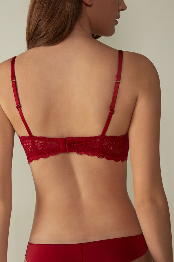 Sujetador Intimissimi Tiziana Triangle Lace Mujer Rojas | JCAZD4168